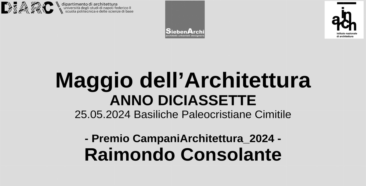 ---
Premio CampaniArchitetura 2024 a Maggio dell'Architettura 
--- - © Raimondo Consolante Studio - raimondoconsolantestudio.it