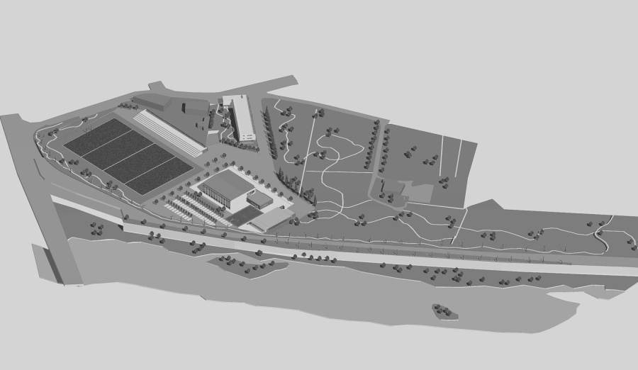 2010 - Piano progetto per area sportivo residenziale Palaparente lungo il fiume Calore